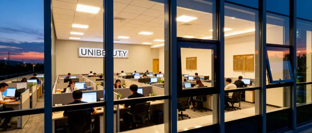 jimeng 2025 12 02 1841 公司上要有unibeauty的logo 多个角度